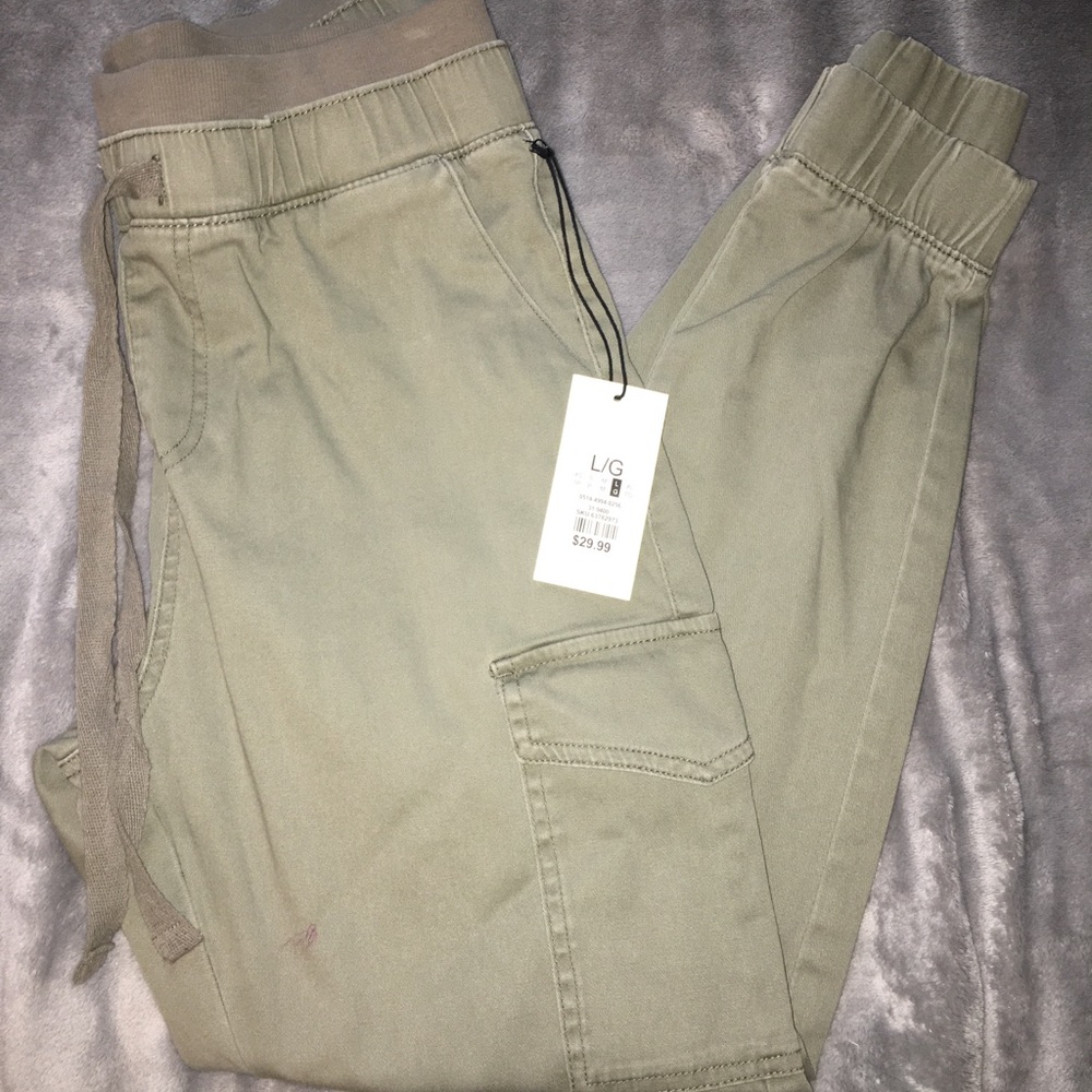 Light Olive Green Cargo Pants